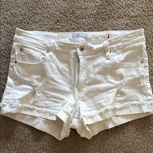 Celebrity Pink White Distressed Jean Shorts